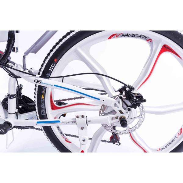 Durable Folding E Bike Integrated Wheel Multi Color Carbon Steel Frame