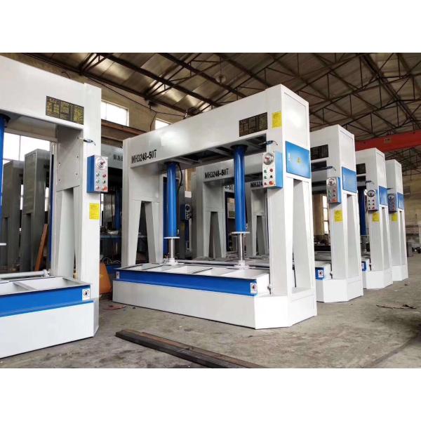 Machine de pressage à froid à porte en bois à faisceau hydraulique automatique