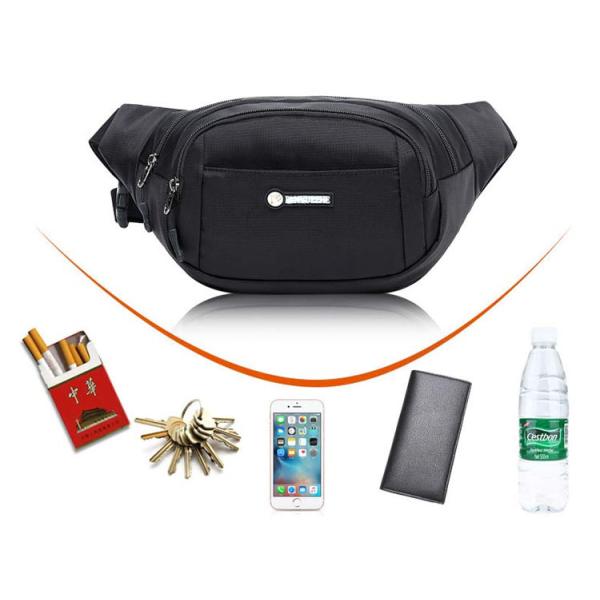 Multi-functional large-capacity outdoor sports Oxford cloth cash mobile phone waist bags