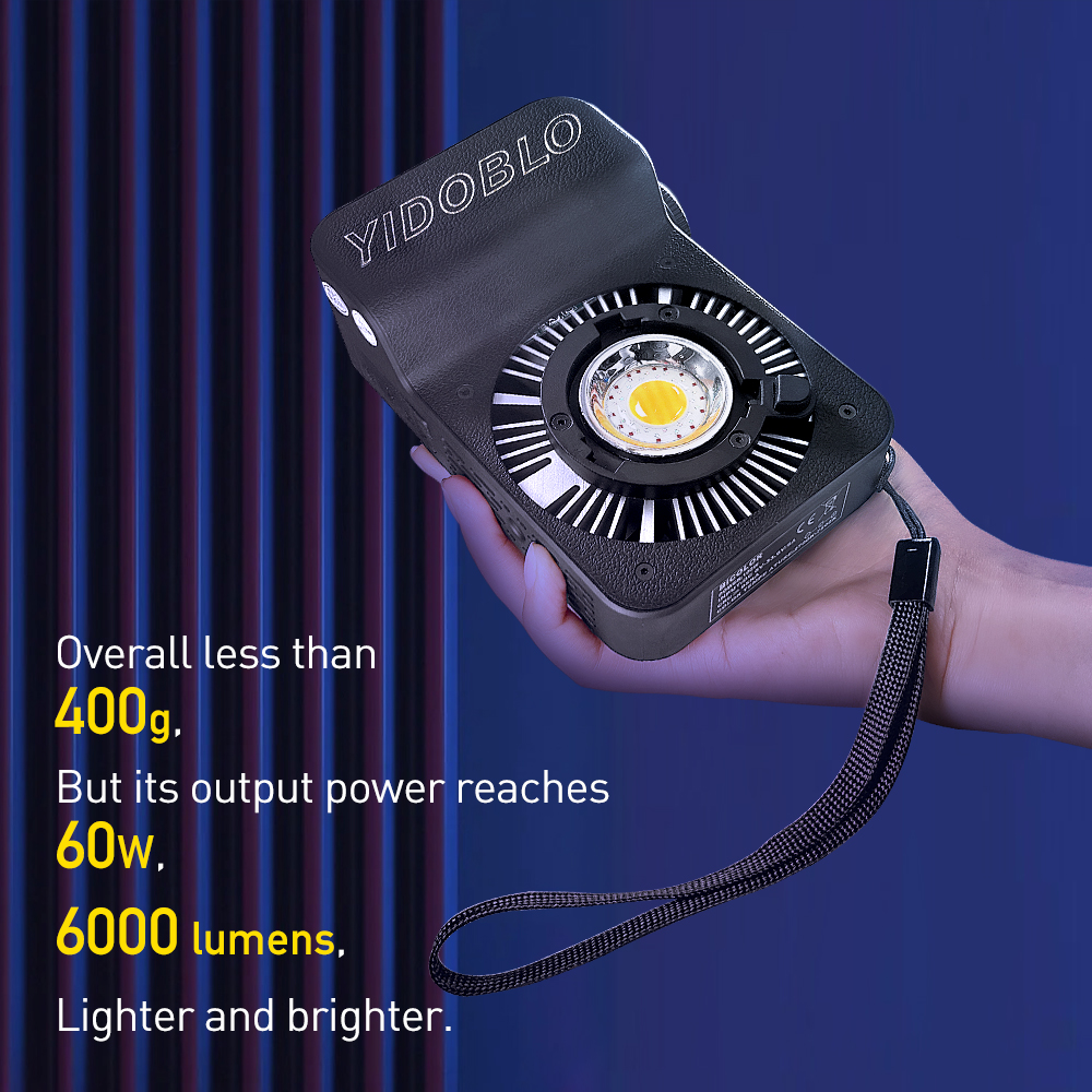 Оптовый портативный светодиодный видеопросвет ZC-60RGB, полный цвет RGB с CCT 2700-7500K