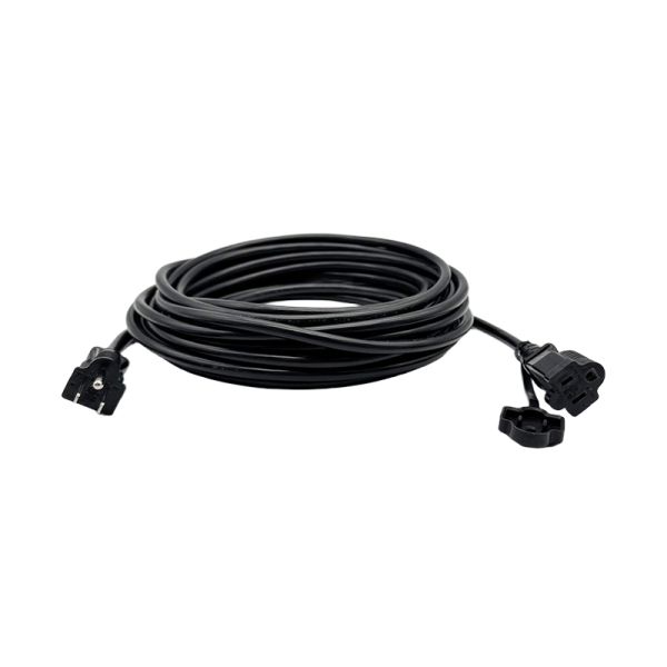 Heavy-Duty 12/3 Outdoor Extension Cord 3ft 49ft (15m) Multi-Socket 15A 125V SJTW Copper PVC US Standard for Industrial Equipment
