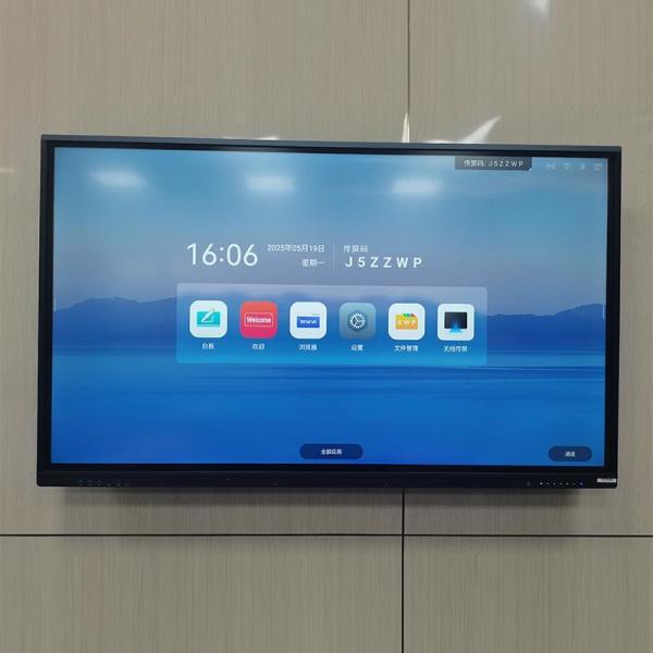 65 Inch 4K Interactive Touch Screen Whiteboard with Android 13.0 for Classroom and Conference