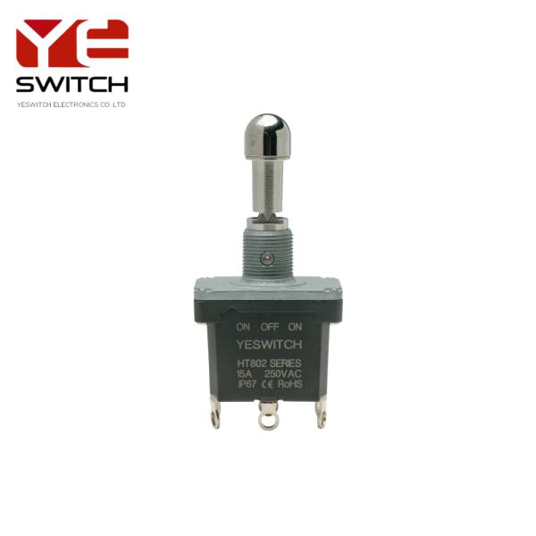 Momentary Industrial Metal Toggle Switch With Locking Handle For Excavator