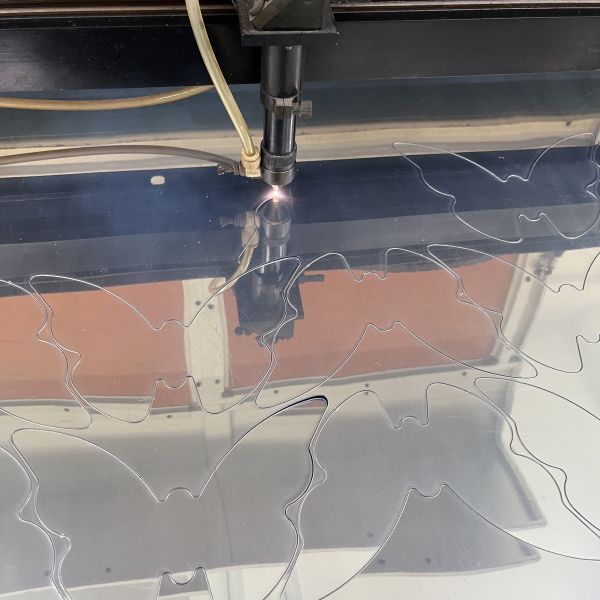 Custom Laser Cut PS Tow-Way Mirror Butterfly – Light Transmitting & Customizable Design