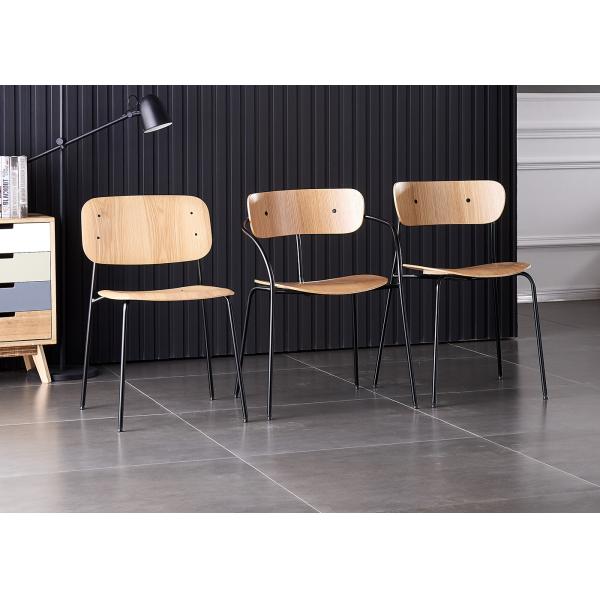 High Back Tulip Contemporary Wooden Dining Chairs