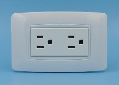 High Standard 2 Gang Socket Durable And Safe Wall Power Outlet Flame Resistant
