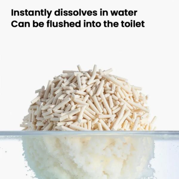 OEM Clumping Tofu Cat Litter Beige Tofu Based Cat Litter Customized