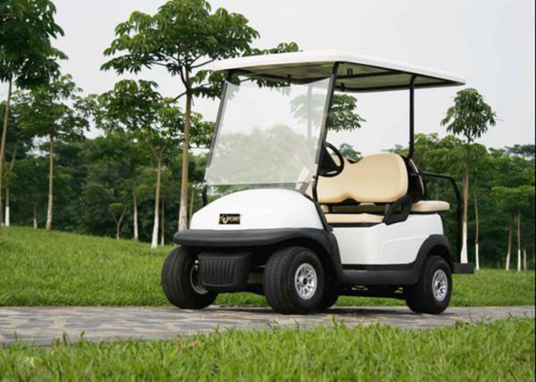 Club Four Seater Golf Cart , Battery Powered Golf Cart With Aluminum Alloy Beam