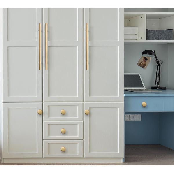 45mm Modern Gold Aluminum Cabinet Knobs Wardrobe Drawer Door Handles