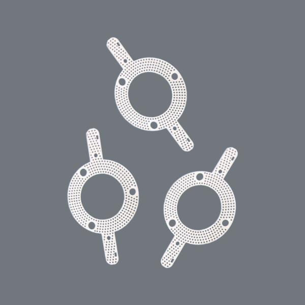 Camisas metálicas de precisión personalizadas de 0,01-0,3 mm mediante grabado fotoquímico