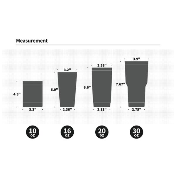 18/8 Pro пробелов 10oz 16oz 20oz Tumblers чашки Thermos нержавеющей стали ранга