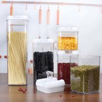 7 da despensa partes de recipiente de alimento ajustam empilhável transparente amigável de Eco