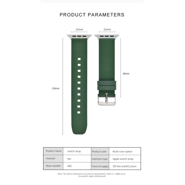 Buckle Closure Silicone Watch Strap · OEM/ODM | From .70 Each - SHX