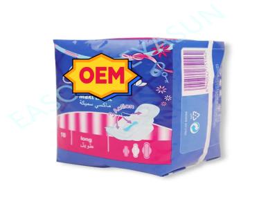 Highly Absorbent Ladies Sanitary Napkins with Cotton Material 155/180/240/290/330