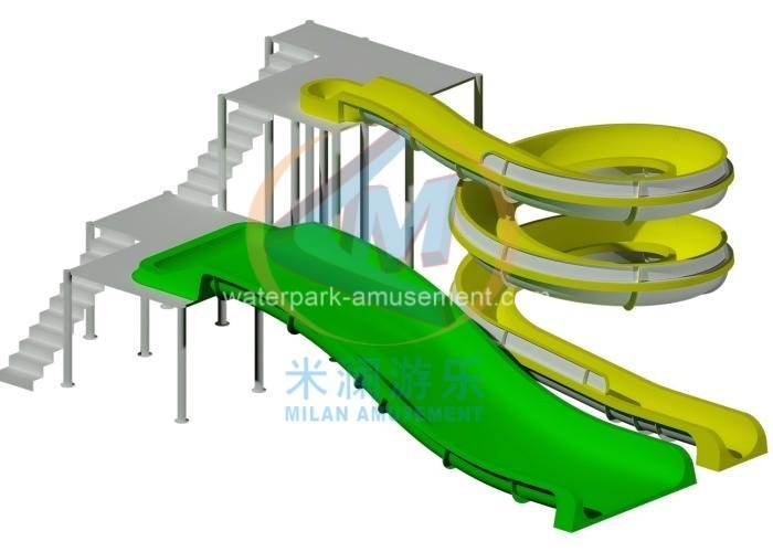 Commercial-Grade Customizable Water Slide – CE Certified Slide Combo for Water Park & Water Settings