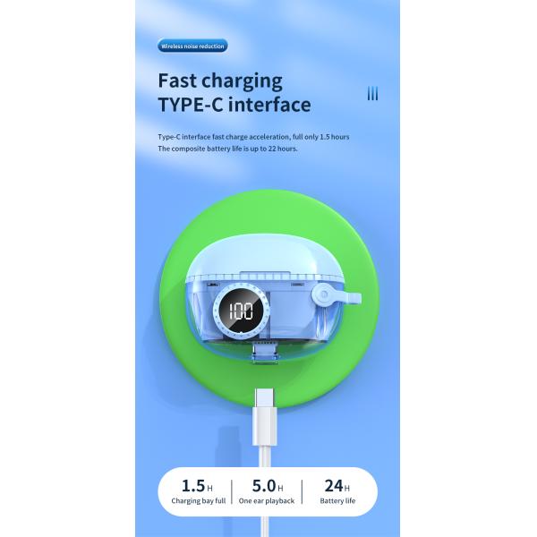 TWS 5.3 Беспроводные наушники Внутриушные наушники с сильным басом