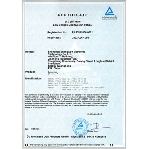 Shenzhen Shangwen Electronic Technology Co., Ltd. Certifications