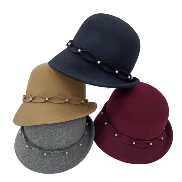Get Your Perfect Wool Felt Hat with Dyed Pattern and Fast Shipping