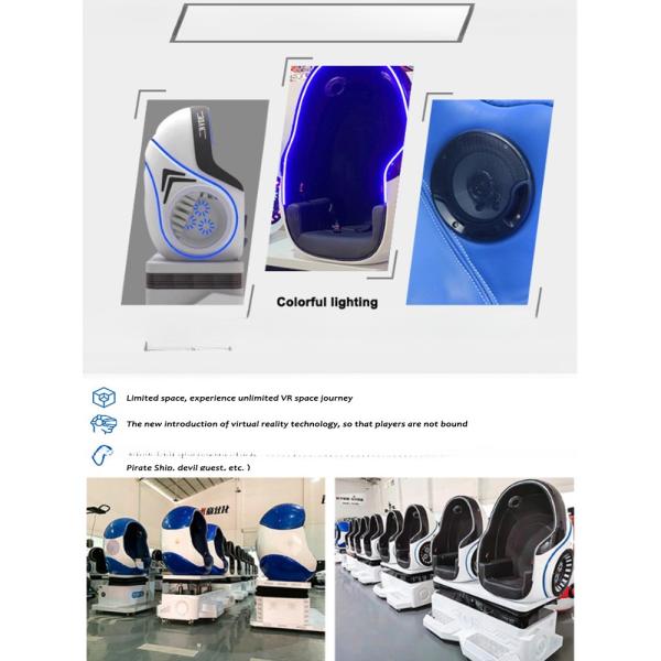 Fabricante profesional China VR silla deportiva de cine de asiento doble 9d 360 vr silla de huevo de realidad virtual