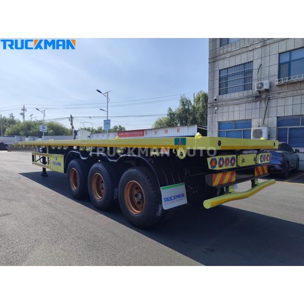 40 Feets Flatbed Container Semi Trailer 40T Mechanical Suspension