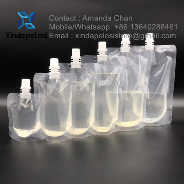 Лучшая цена Прозрачные пищевые напитки напитки мешки косметические упаковочные мешки