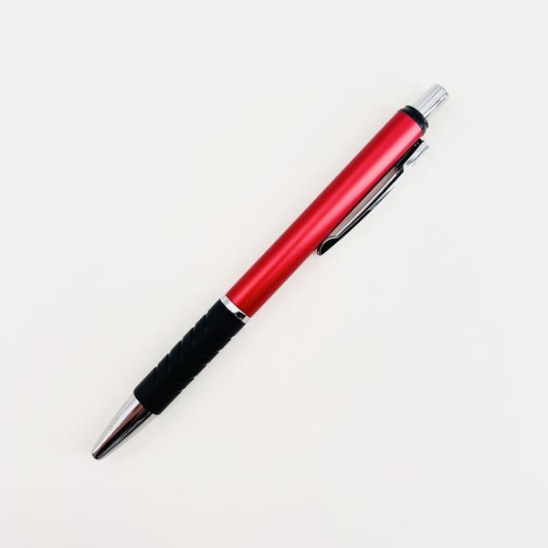 Non-slip Rubber Pen Grip Aluminum Ballpoint Pen Lightweight Colorful Metal Ball Pen