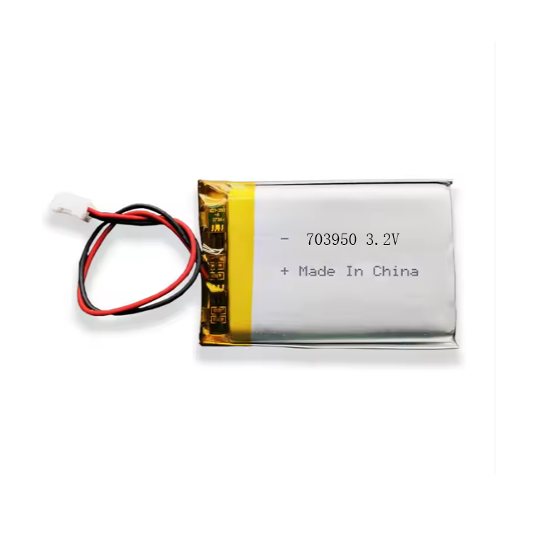 703950 1000mah 3.2v Lithium Iron Phosphate Polymer Ion Battery Pack, with Connector UPS