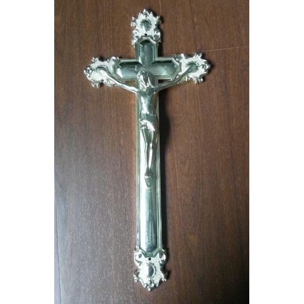 Os PP reciclam a cruz plástica de Jesus, × 18,5 Cm do crucifixo 38,5 do caixão da decoração do caixão