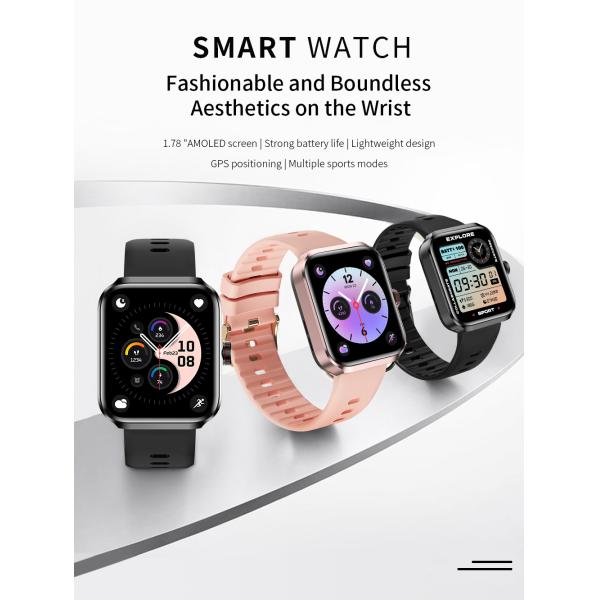 NX22 GPS Smartwatch with AMOLED Display & Heart Rate Monitor for Men and Women