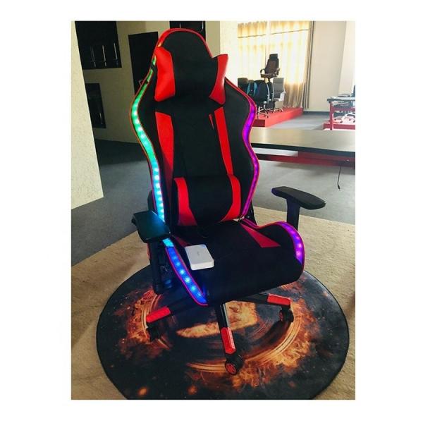 RGB LED Gaming Chair Comfortable and Professional Swivel Rolling Chair for Commercial
