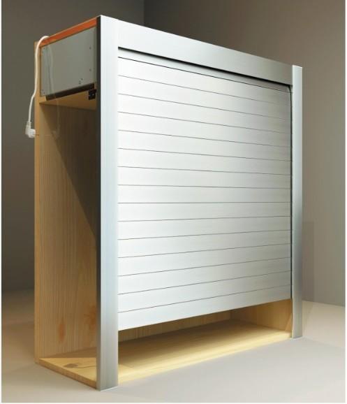 Camping Car Sliding Door Rolling Shutter for Kitchen Cabinets (PVC/Glass Material)