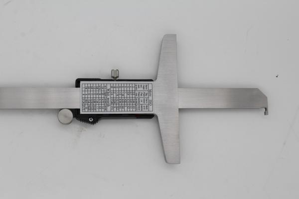 With data output interface，Single Hook , Black Digital Depth Gauge Electronic Vernier Caliper