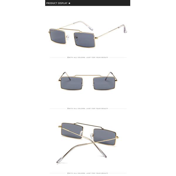 European American Transparent Ocean Sunglasses Single Beam Metal Frame