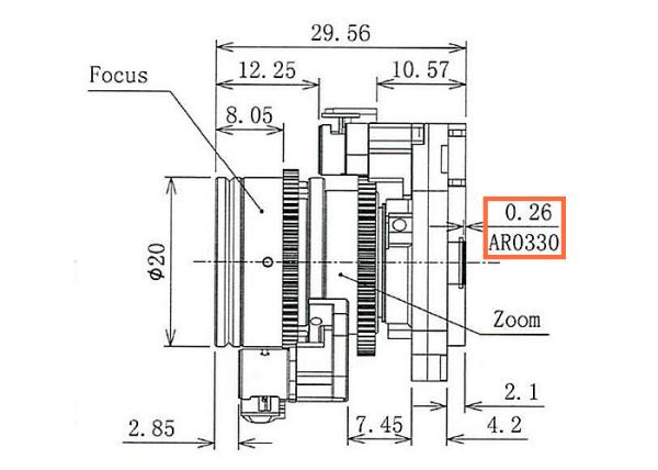 1/2.7 2.8-6.0mm 3Megapixel F2.0 S-Mount M12x0.5 mount Fixed IRIS Manual Zoom lens Vari-focal IR Lens