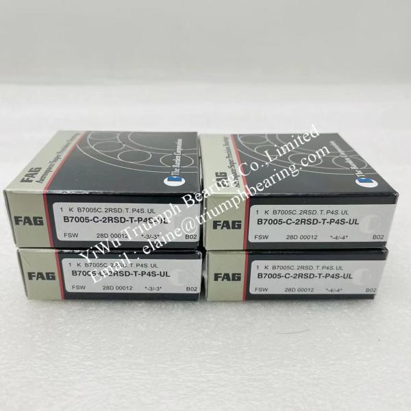 FAG  Spindle bearings , Angular Contact Ball Bearing Single Row   B7005-C-2RSD-T-P4S-UL