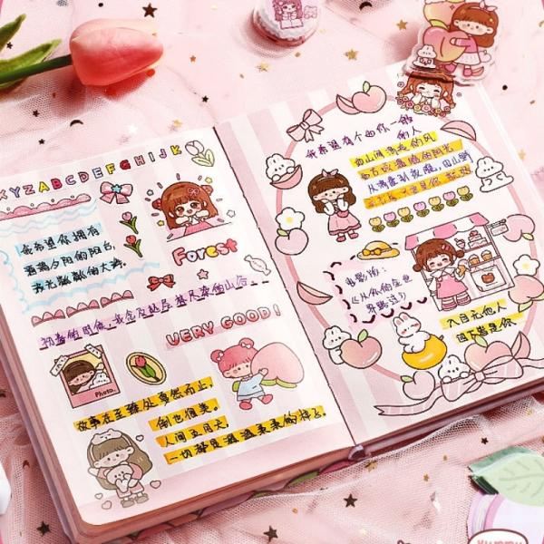 Cute Stationery Journaling Set Notebook Stickers Children's Handbooks