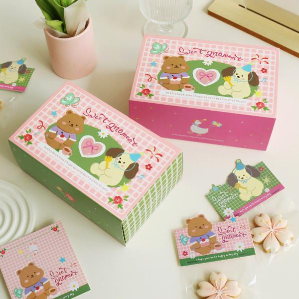 Caja de postres de primavera impresa a medida con cajón extraíble