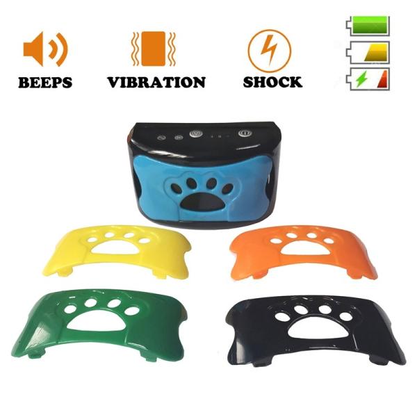 Collar de choque ajustable para mascotas de la escuela de obediencia, impermeable, con Bluetooth, para adiestramiento canino