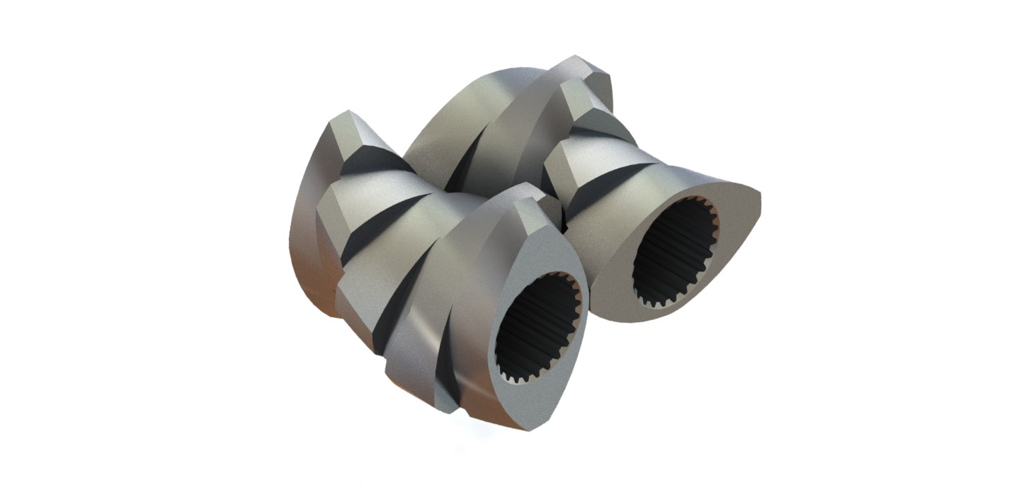 Теплообработанные винтовые элементы TDK DIN Twin Screw Extruded Parts для химической промышленности