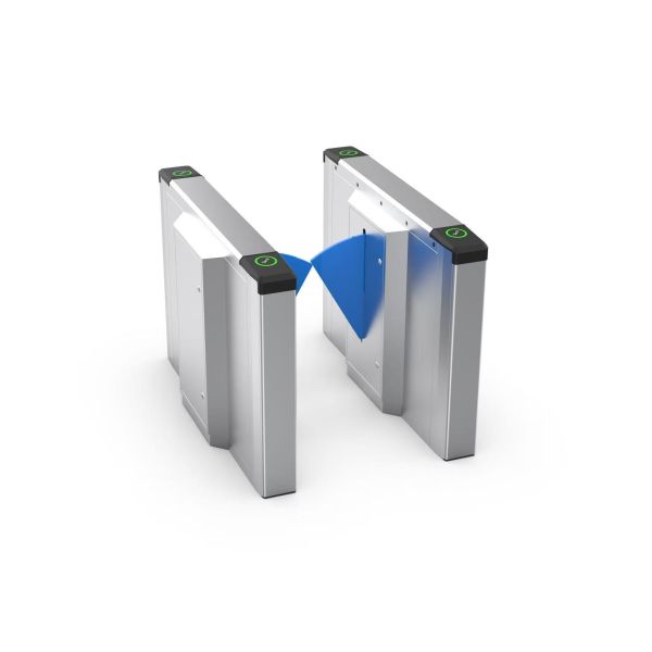 Stainless Steel SUS304 Swing Turnstiles Floor Mounted With Adjustable Gate Opening Speed