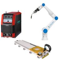 Robôs industriais de soldagem de alcance de 3 kg de carga útil de 590 mm CNGBS-G03 com tocha de soldagem Megmeet