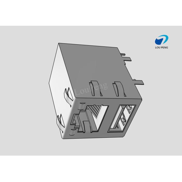 RJ45 network port, 8P8C type, twin design, without indicator light