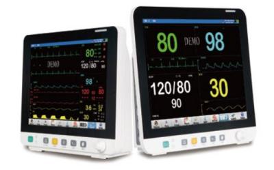 Moniteur portatif Ekg Spo2 Nibp Etco2 Ibp 12inch d'Ecg de paramètre multi