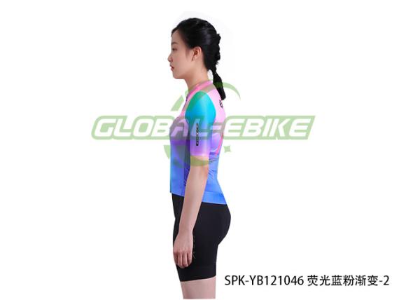 Spring Summer Short Sleeve Bike Jersey With Safety Trim Strip Italian Ink