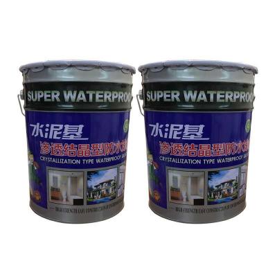 Grey Crystalline Waterproofing Coating Time Excellent Waterproofing Ability
