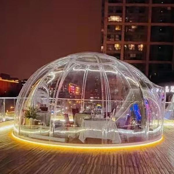 PC Round Clear Bubble Tents For Outdoor Camping And Festivals