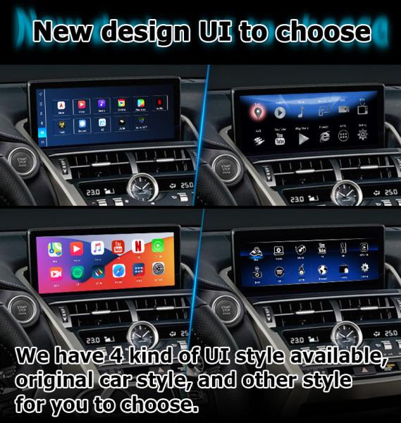 Qualcomm base Android 13 8+128GB Lexus NX300 NX300h NX200t Carplay video interface