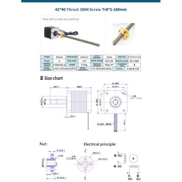 Nema17 Stepper Motor Linear Actuator for High Precision Motion and Positioning Control