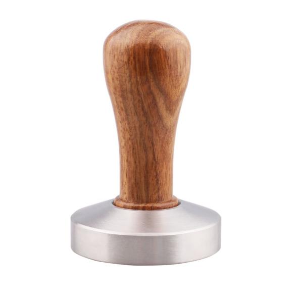 58mm Espresso Machine Tamper Wood Handle  Pressing Coffee Powder