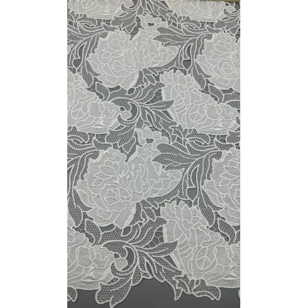Luxary Laser Embroidered Lace High Quality Guipure Fabric Beautiful Special Design